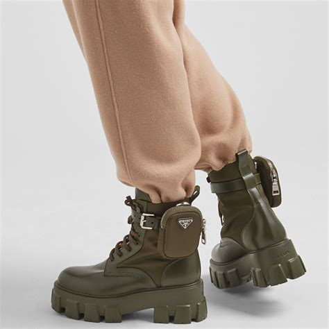 Botas Monolith de nylon y piel Verde Militar .